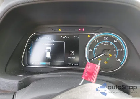 2019 Nissan Leaf Sl z USA, uszkodzony, nr VIN 1N4AZ1CP4KC308157